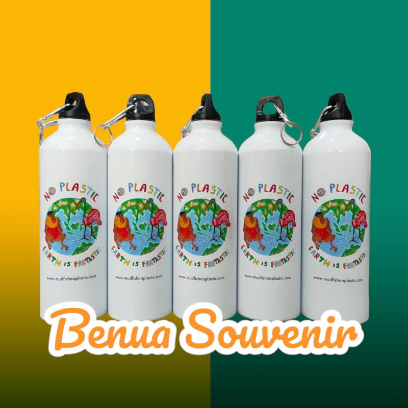 Custom Tumbler Thermos Sport 750ml - PRINT UV WARNA NAMA & LOGO