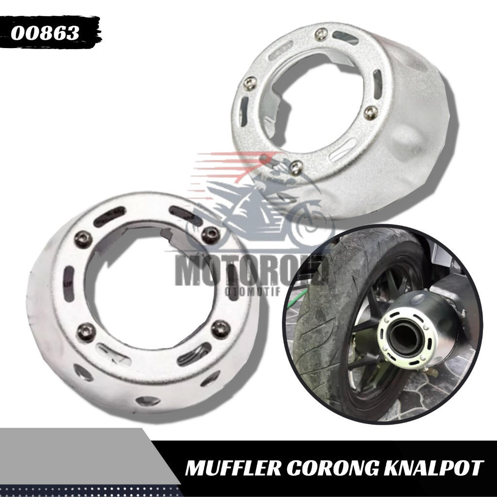 Corong Knalpot Vario 125 Import Quality Muffler Silver