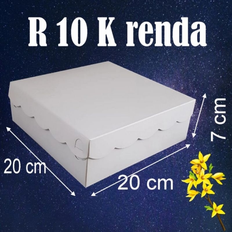 

R10K 350gr isi 50/20x20/ Dus/Kardus/Kerdus/Dos Nasi Makanan Kue Roti Kotak