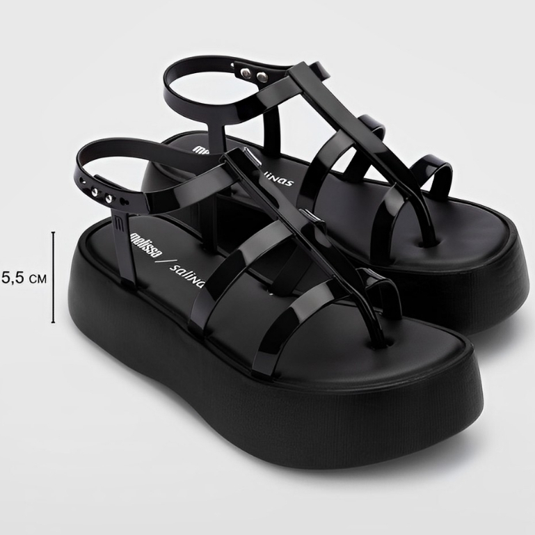 [NEW PRODUCT] Melissa Caribe High Platform Sandal Melissa Hak Tinggi Sepatu Sandal Meliisa Caribe Sandal Fashion Wanita