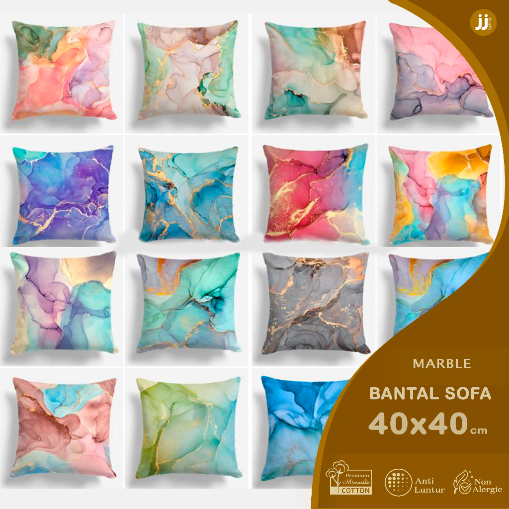 BANTAL SOFA PRINT MOTIF LUXURY MARBLE 40X40 CM