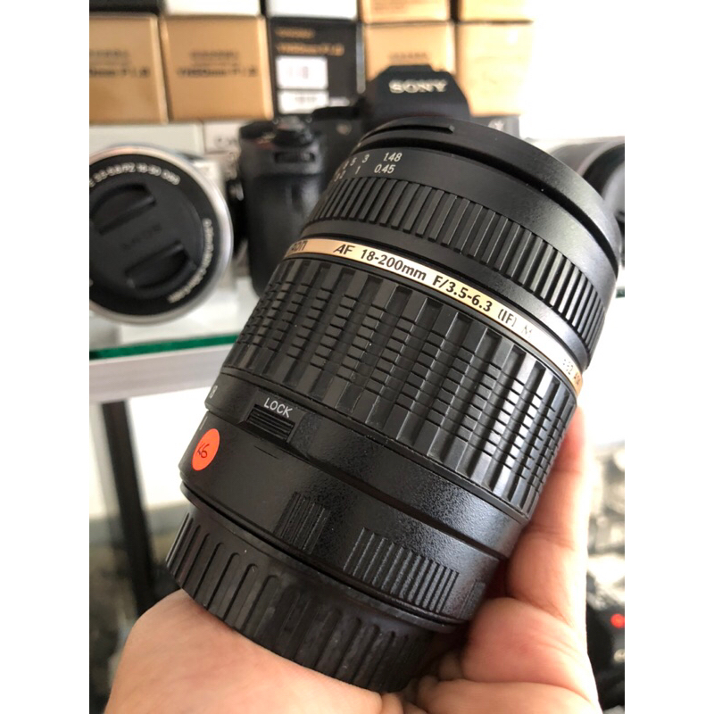 lensa canon tamron AF 18-200mm f/3.5-6.3 (IF) macro