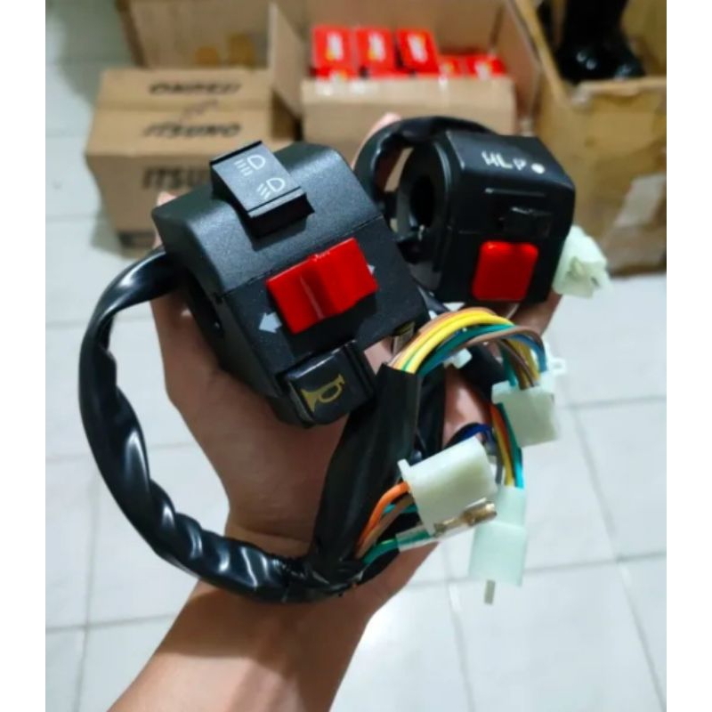 sepasang holder Astrea Honda grand set kanan kiri saklar Honda grand bulus legenda 2