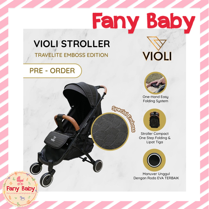 VIOLI STROLLER TRAVELITE EMBOSS EDITION