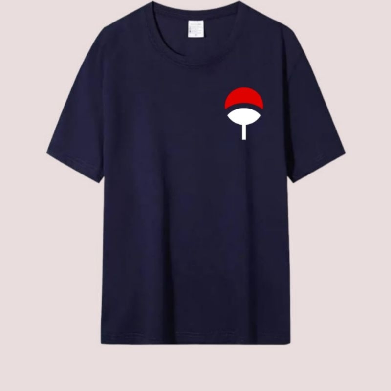 Kaos pria atasan oblong dewasa baju kaos pria lengan pendek baju cowok LOGO KLAN UCHIHA