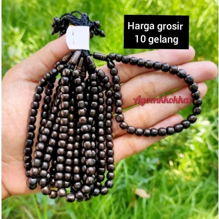 Grosir 10 pcs gelang merica 33 kpl hitam kokka kaukah