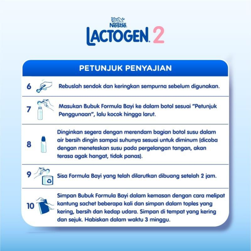 Nestle Lactogen 2 box 735gram susu formula anak 6-12 bulan