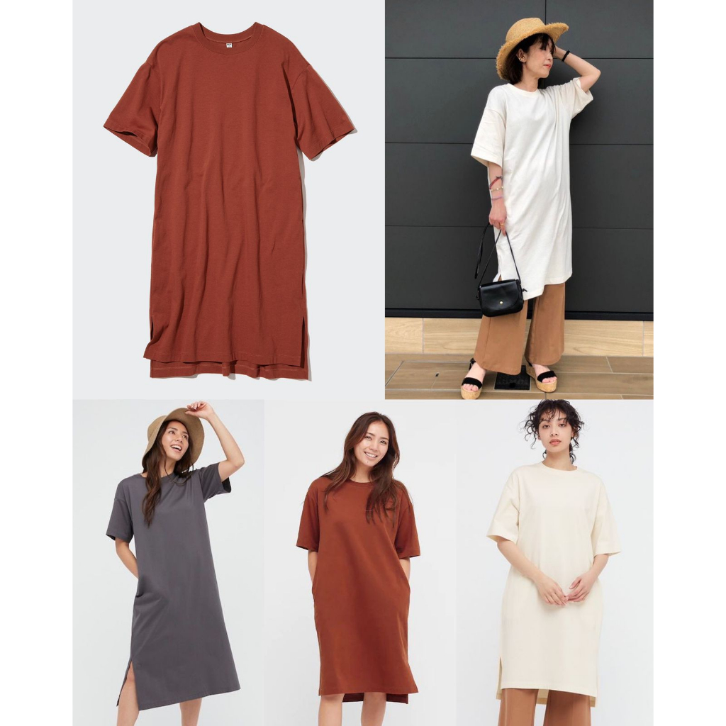 Uniqlo Crew Neck Short Sleeve T Dress