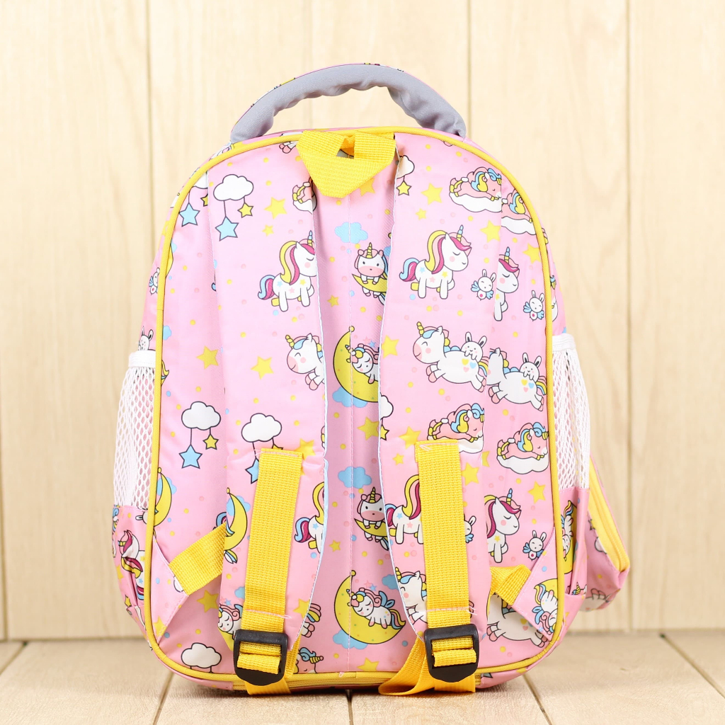 Tas Ransel Anak Cahaya Pony Bulan Pink Kuning Sekolah Paud Anak Perempuan Ransel Anak Cantik Bonus Raincover Tempat Pensil Murah Tebal