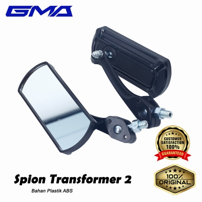 Sepasang Spion Kotak Spion Koso Spion Kotak koso GMA Transformer HITAM universal semua motor Yamaha 