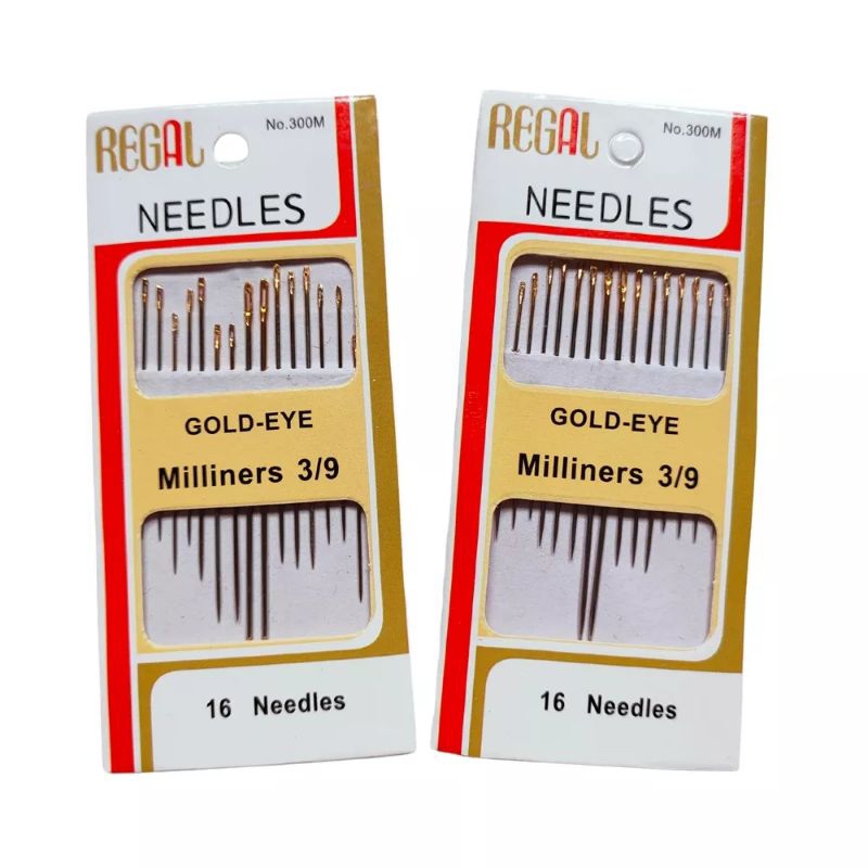 COD Jarum Jahit REGAL/NEEDLES GOLD EYE - Miliners 3/9 - Ukuran 3/9