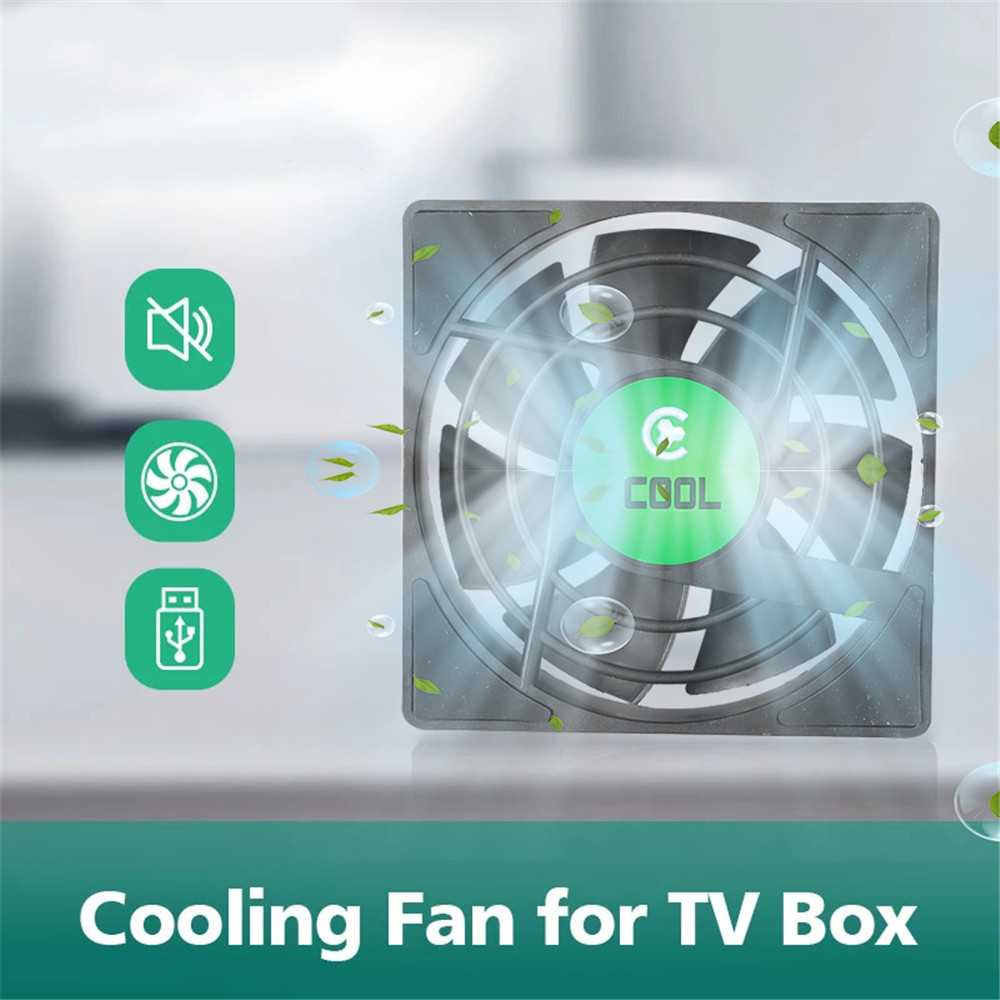 Kipas Pendingin TV Box Cooler Radiator Mini Fan Kecepatan 2500 RPM Kipas Penurun Suhu Panas Televisi Berkualitas