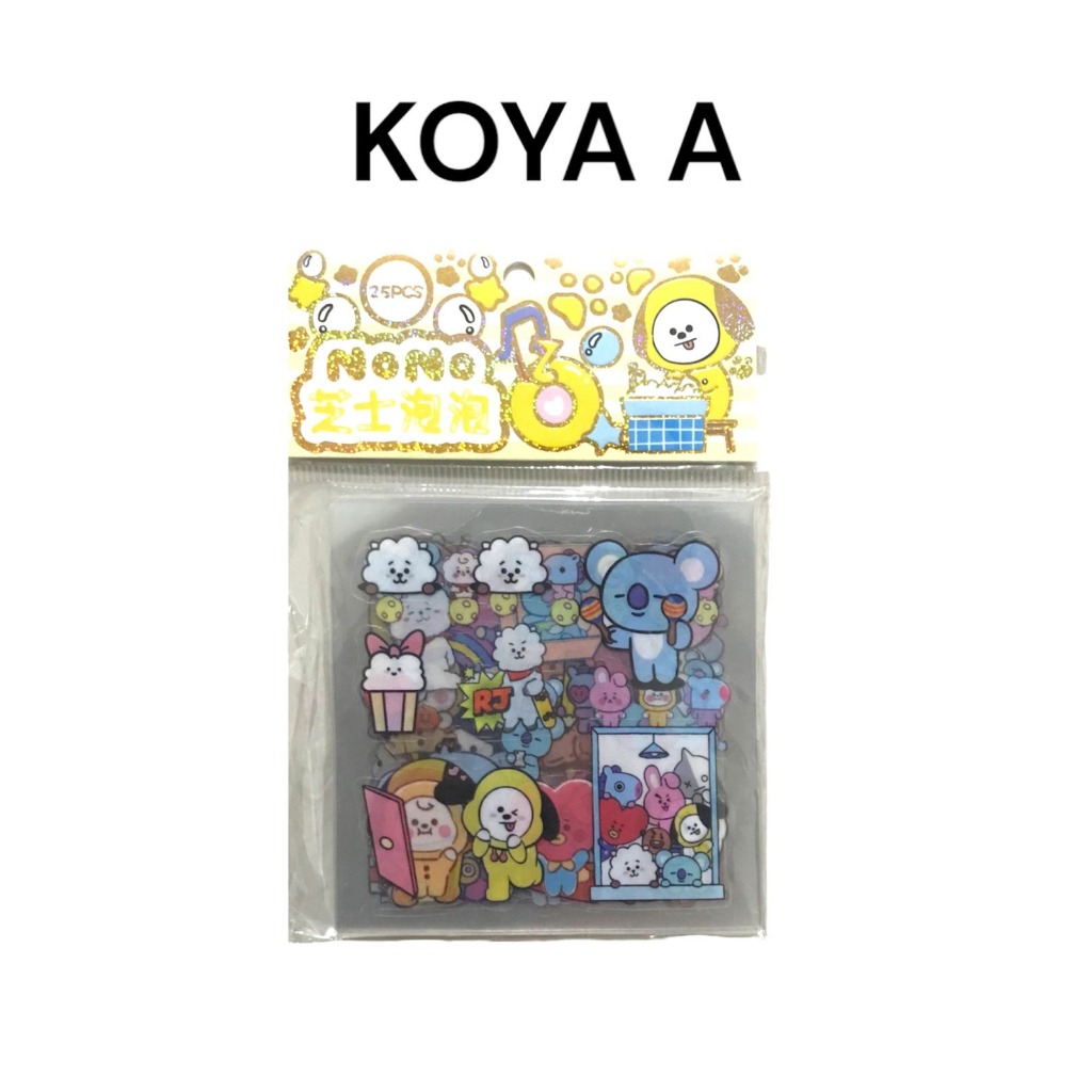 ♥DPS829♥Stiker kartun lucu stiker alat tulis stiker 25 lembar stiker tahan air N18