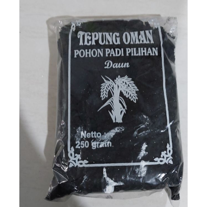 

✔️SUPER SALE 7.7⚡Tepung oman tepung dawet /.Tepung oman pewarna hitam alami 250 gr