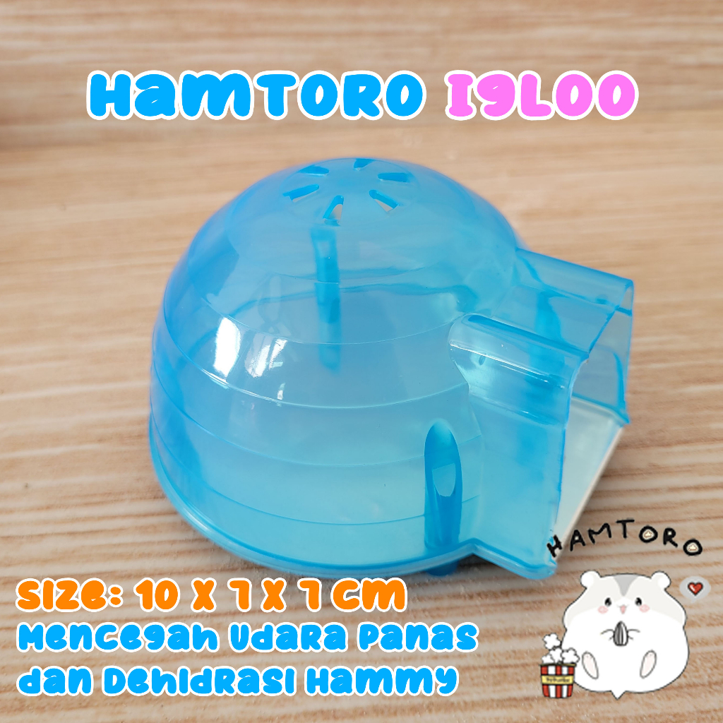 Hamtoro IGLOO FREE Cooling Pad Inside! Mainan Rumah Hamster