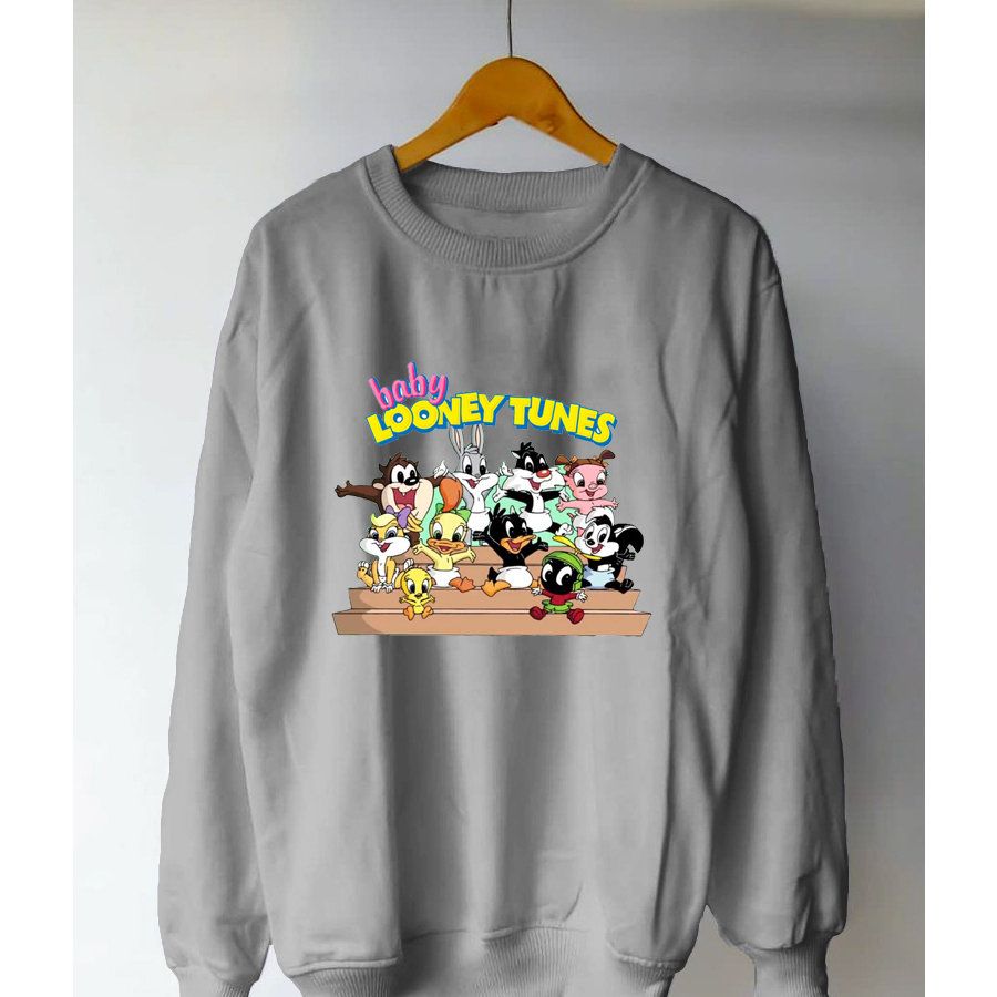 Sweater Wanita Karakter Baby Looney Tunes Sweatshirt Oversize