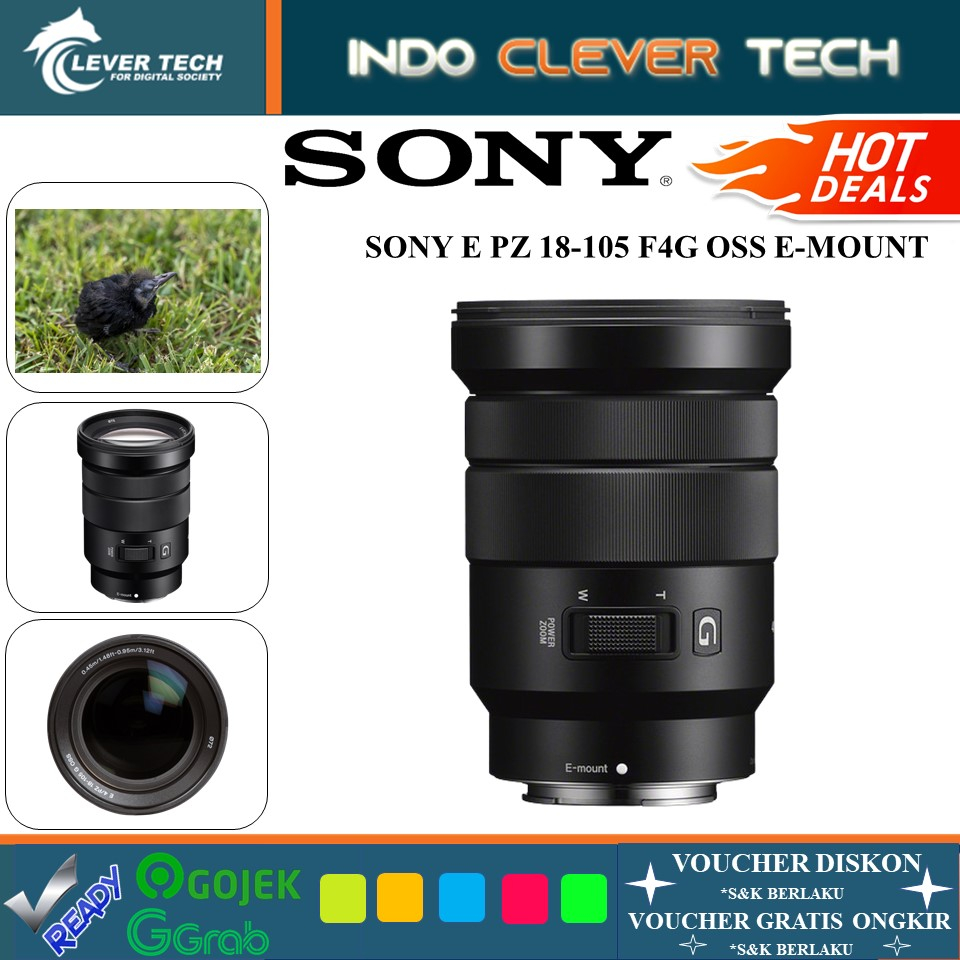 Sony E PZ 18-105mm f/4 G OSS Lens Garansi Resmi