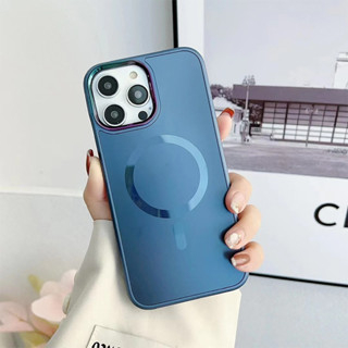 Magnetic Solid Candy Phone Case For Iphone 12 Pro Max 12 Pro 12 Rainbow Color AG Magnetic