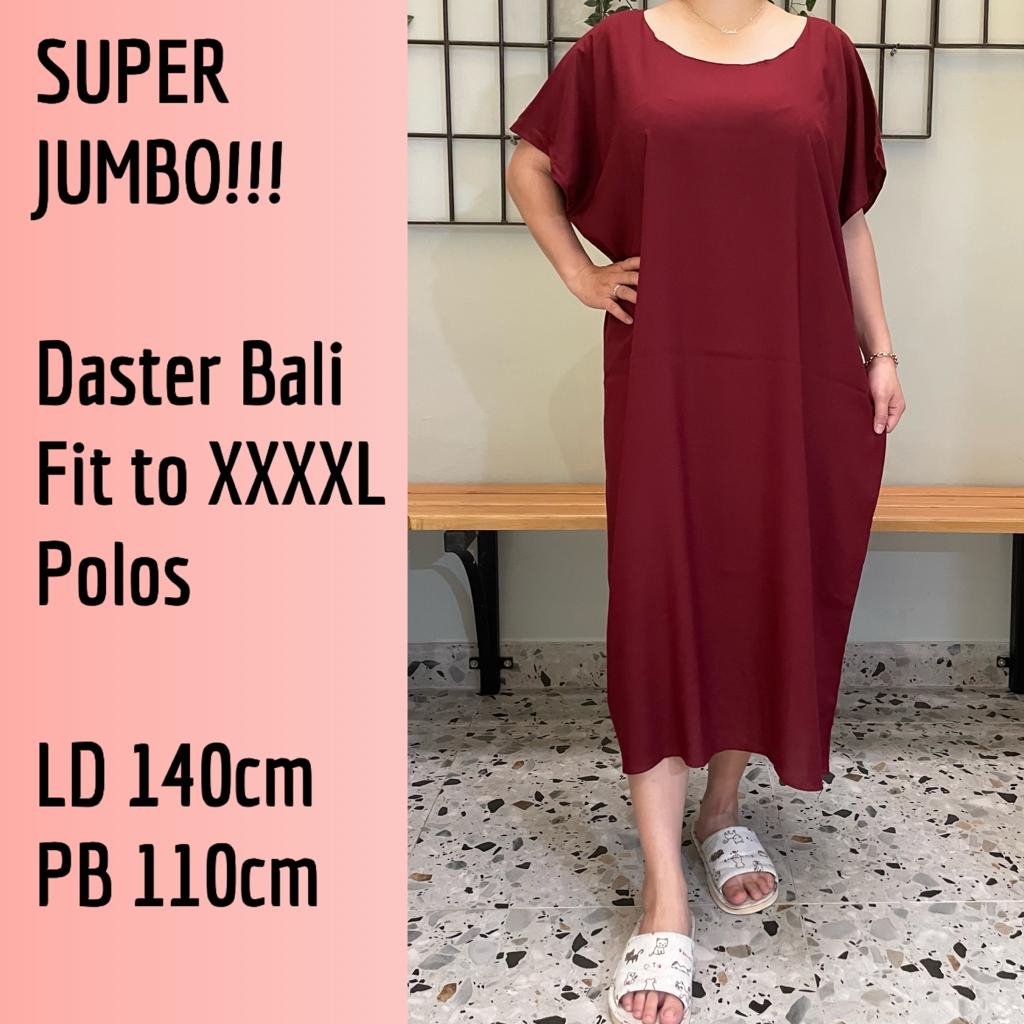 DASTER BALI SUPER JUMBO MOTIF POLOS FIT TO 4XL 100KG MUAT!!!!