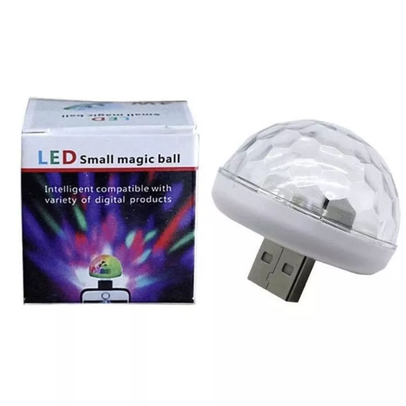 Lampu LED Small USB Led Magic Ball Lampu Tidur Sensor Suara Lampu Mini