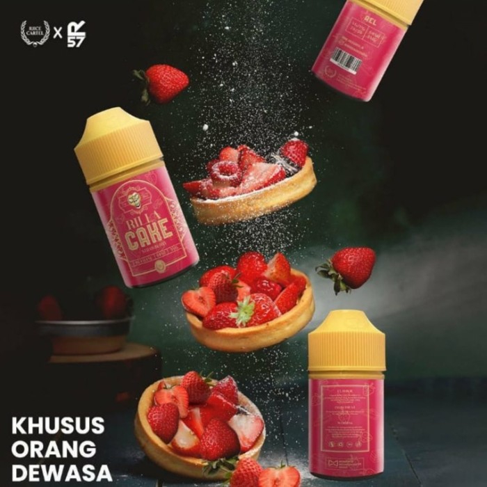 CAKERILLA V2 STRAWBERRY 60ML FREEBASE BY IJC x HERO57 ORIGINAL!!