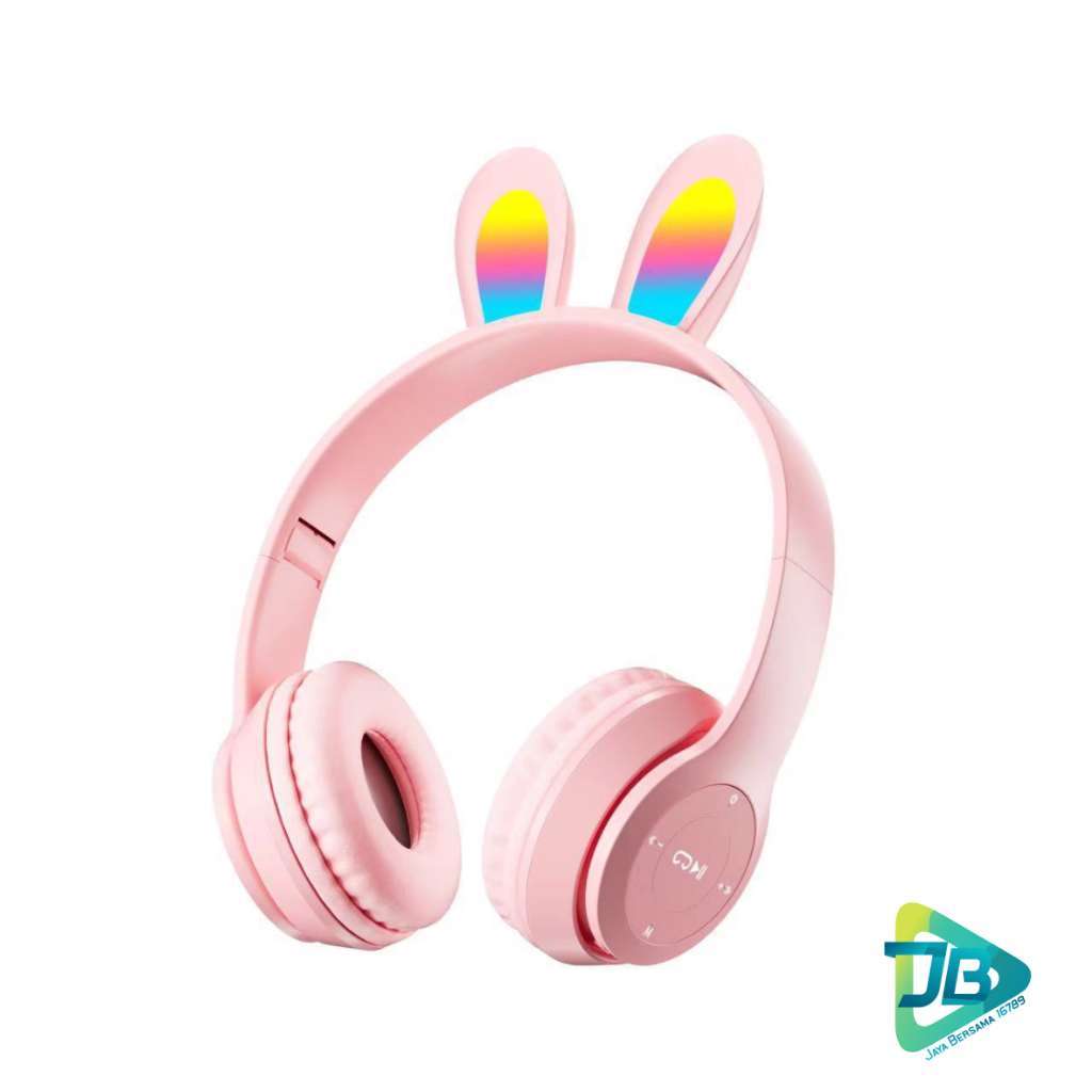 P47R CAT EARS HEADSET headphone Hf bando telinga kucing LED BANDO BLUETOOTH wireles RGB GAME HEADSET G-P47R LED WIRELESS super BASS JB8955