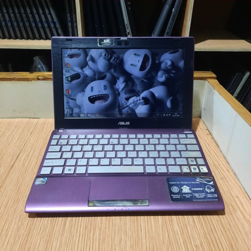 Notebook Asus Eepc 1205CE Intel  Ram 2Gb/320Gb Intel Hd Graphics Siap pakai full aplikasi