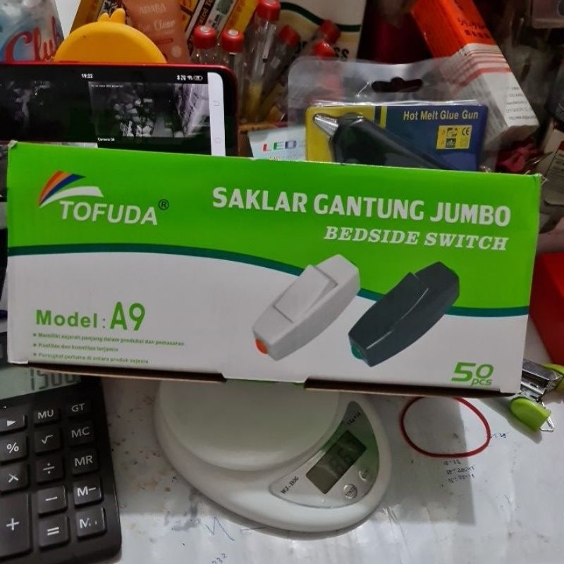 Saklar Gantung Jumbo On Off Tofuda A9