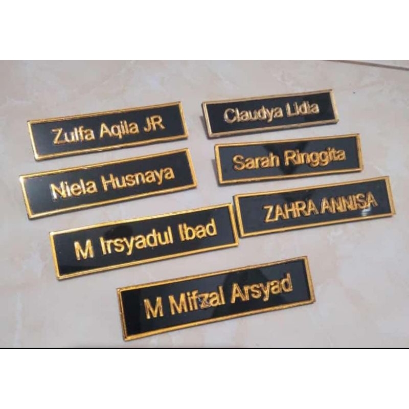 

name tag timbul/nama dada 3d/nama dada embos