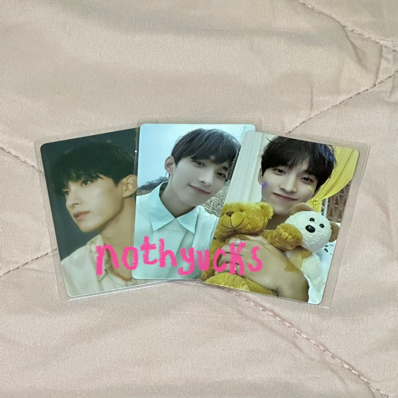WTS PC PHOTOCARD DK DOKYEOM LEE SEOKMIN TEDDY BEAR WV WEVERSE FTS FACE THE SUN AAB SVT SEVENTEEN DIN