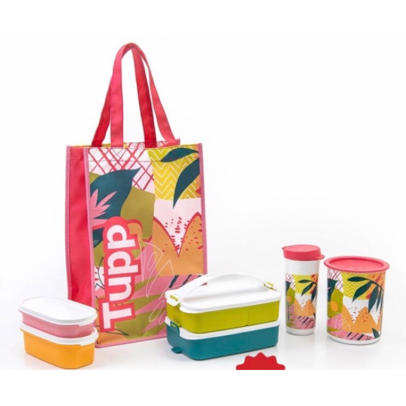 Terlaris Tupperware T-Bestie Set |Lunch Set |Kotak Bekal