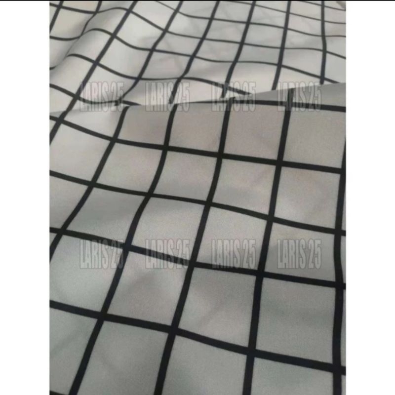 Termurah bahan kain terlaris katun microtex motif kotak khusus grosir