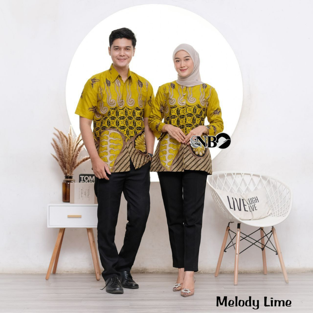 Batik Couple Modern Atasan Blouse Batik Kerja Kantor Wanita Seragam Batik M L XL XXL