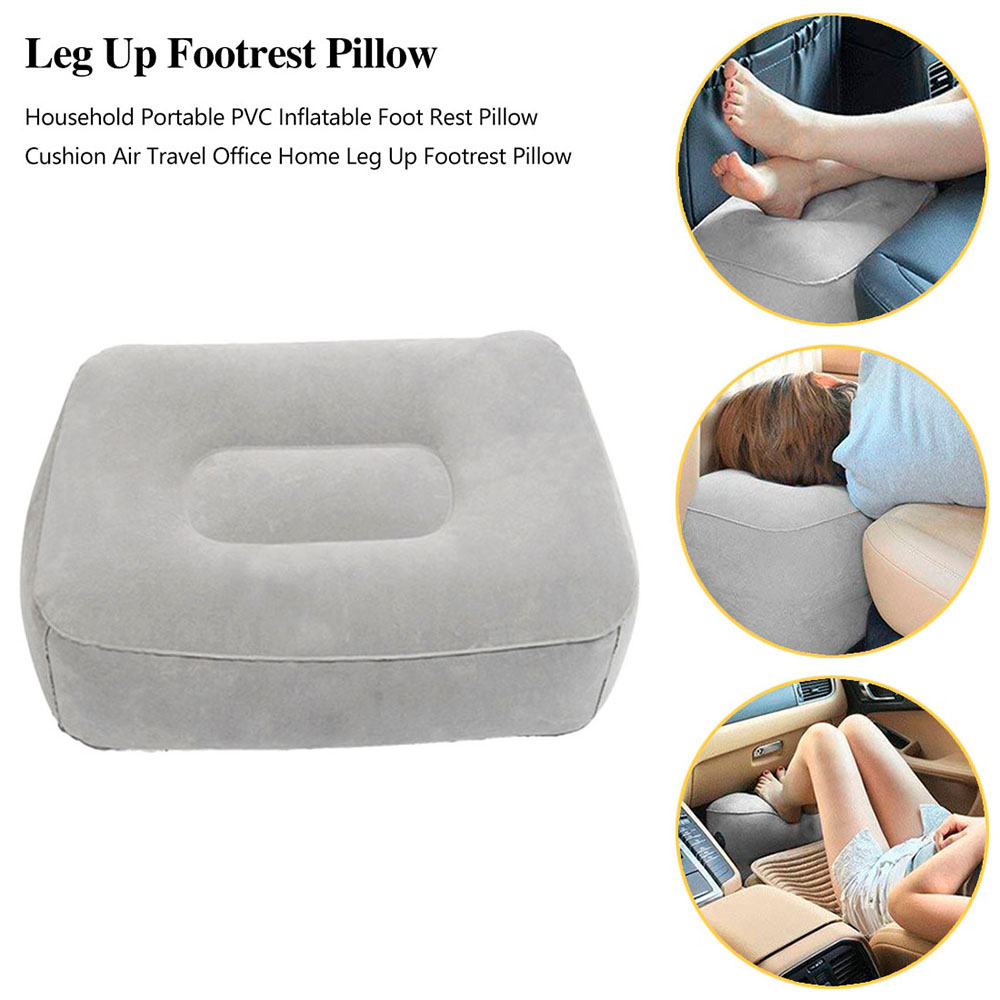 TaffHOME Bantal Angin Kaki PVC Inflatable Relaxing Pillow - JJ06114 - Gray