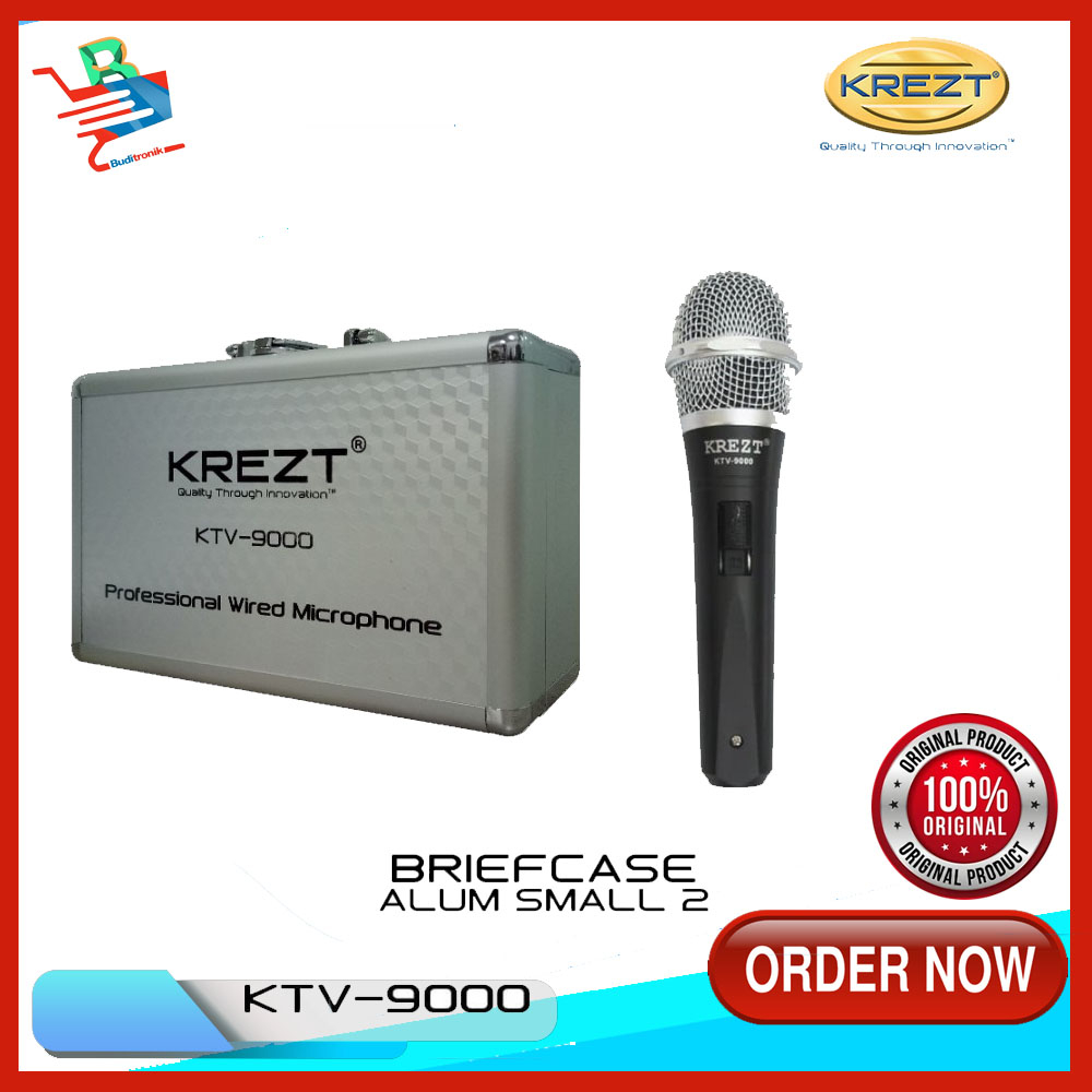 DYNAMIC MICROPHONE KREZT KTV 9000 / MIC KREZT PREMIUM KOPER