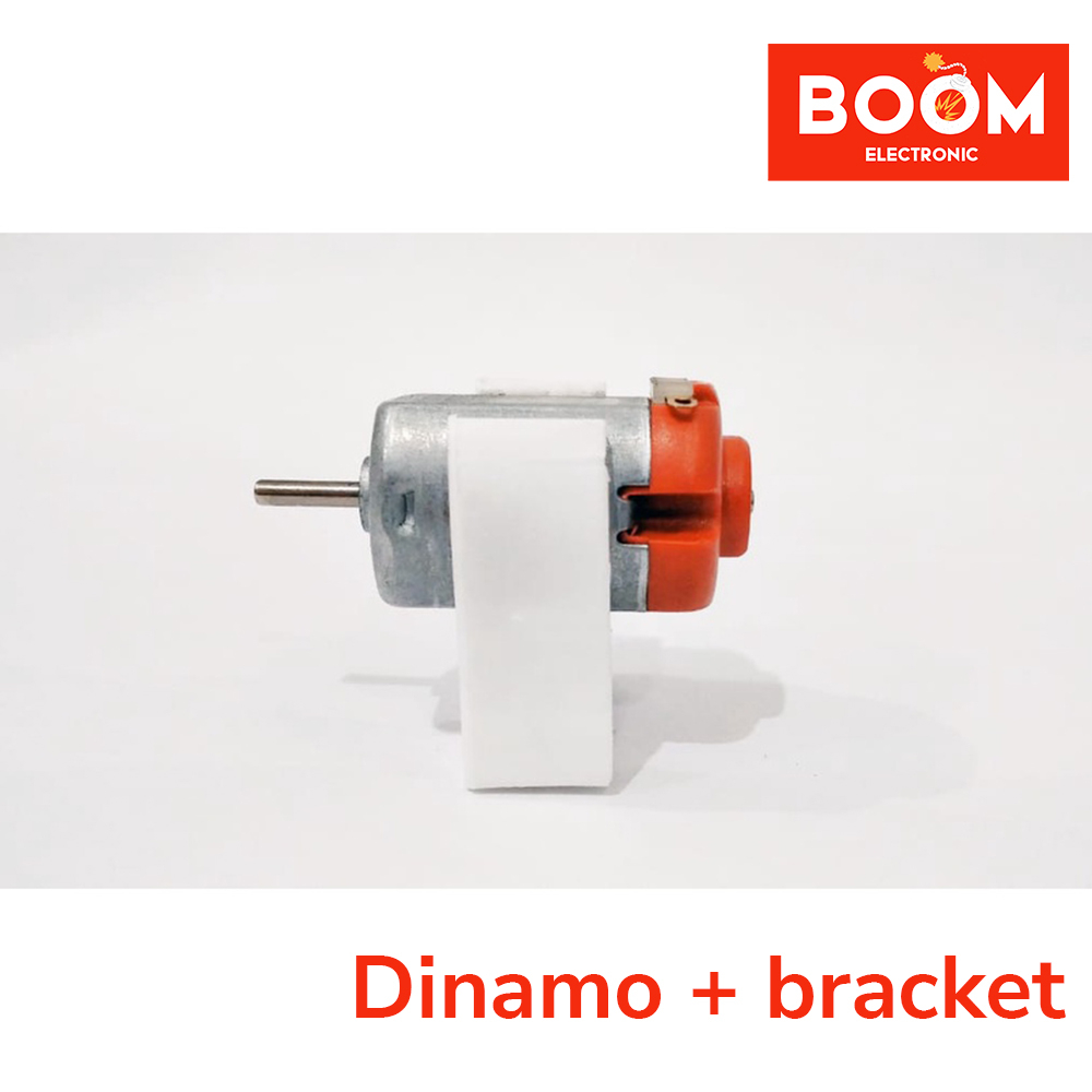 PAKET !!! Dinamo Motor 130 dengan Bracket DC 1-6V