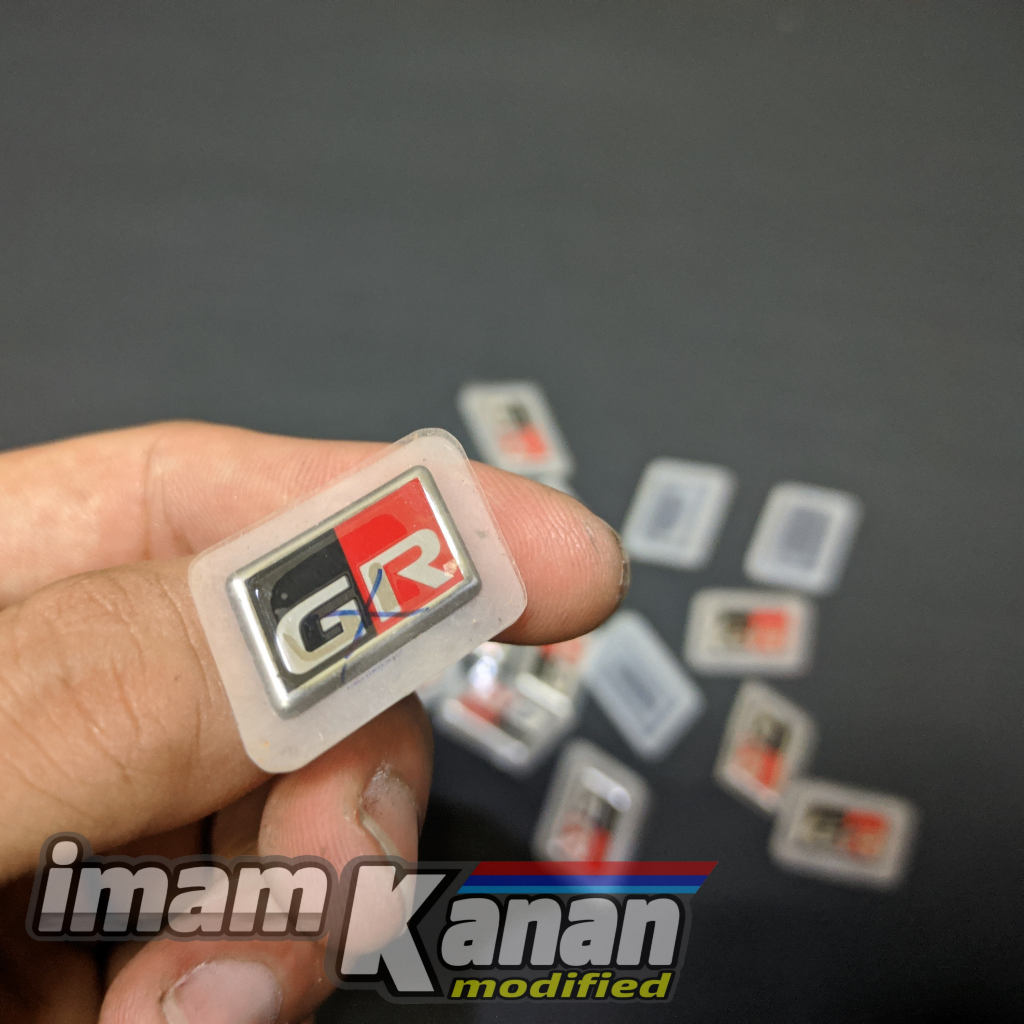 emblem logo setir stir steer GR fortuner, raize, avanza, rush, innova, veloz, hilux stiker emblem se