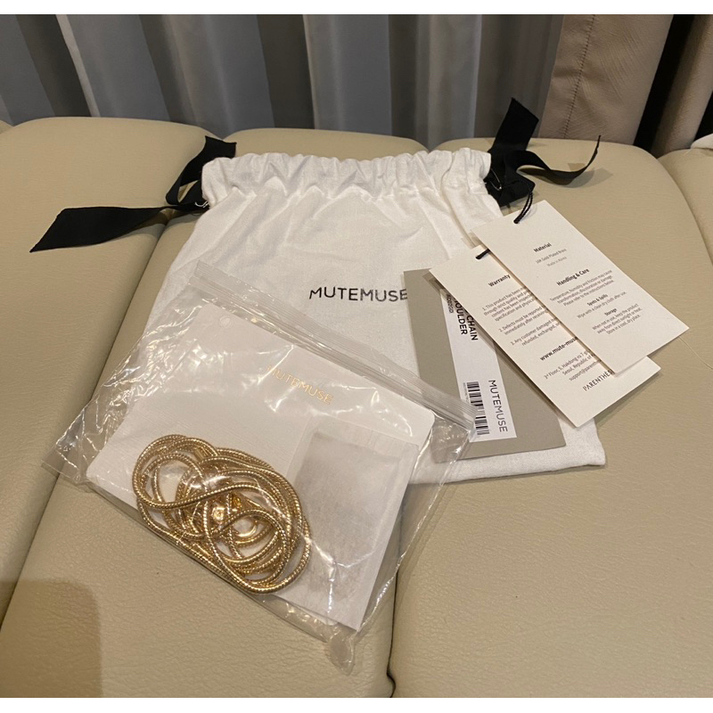 [PRELOVED-UNUSED] Tali Tas / Bag Strap Gold Chain untuk Tas MUTEMUSE