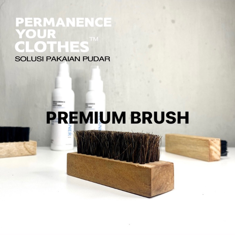 Permanence Your Clothes- Sikat Cuci Sepatu Bulu Kuda - Shoe Cleaning Horse Hair Brush