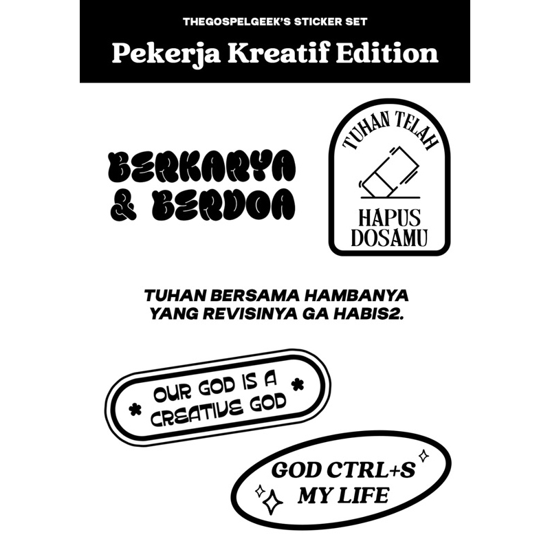 

PEKERJA KREATIF STICKER SET