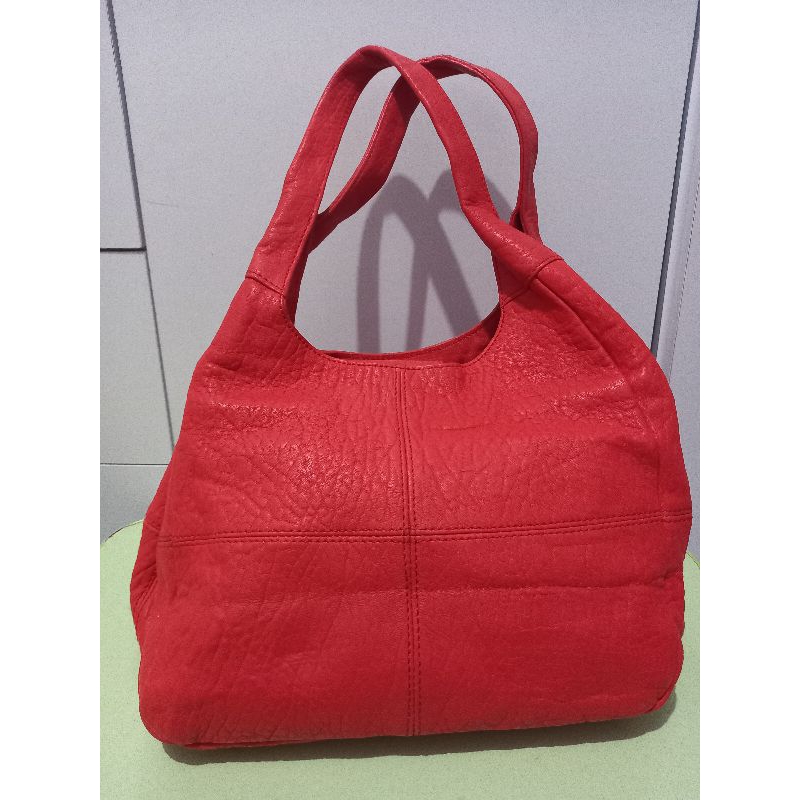 PL Tas Hobo Kulit Tekstur Kulit Gajah YOUNG LINE  Shoulder Leather Bag