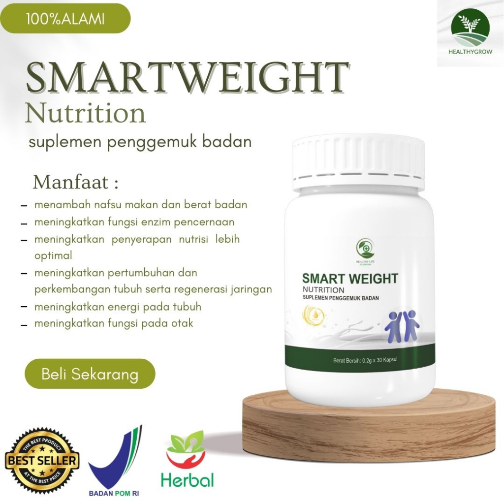 Penggemuk Badan Anak Dan Dewasa Tercepat Usia 2-23 Tahun Suplemen Vitamin Herbal