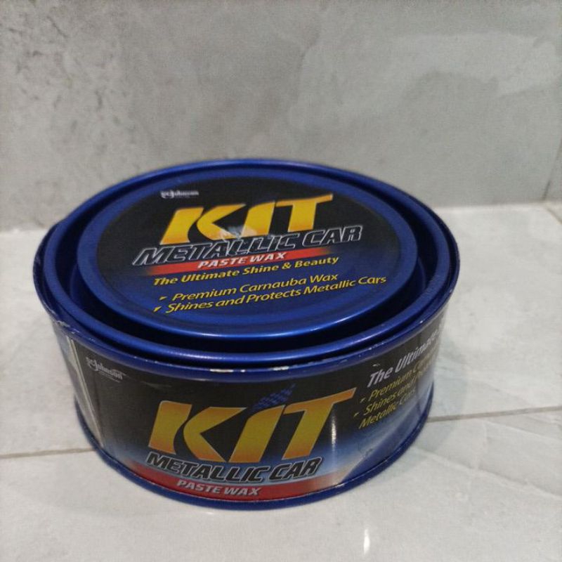 Kit Metallic Car Paste Wax 225g