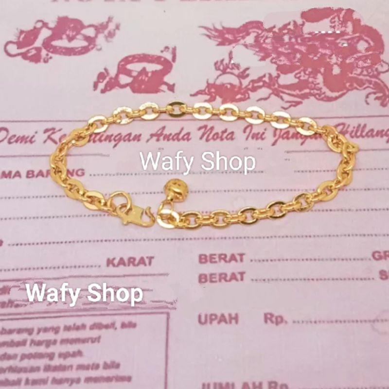 Gelang Nuri Kaca Titanium Anti Luntur dan Karat