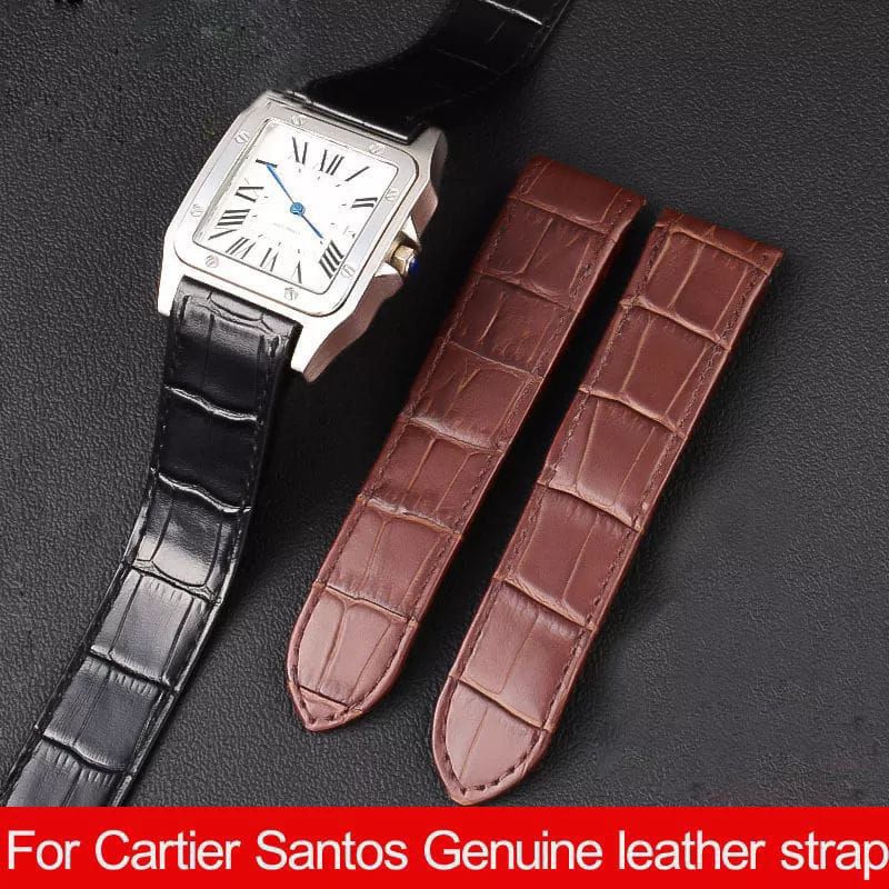 tali kulit jam tangan Cartier santos