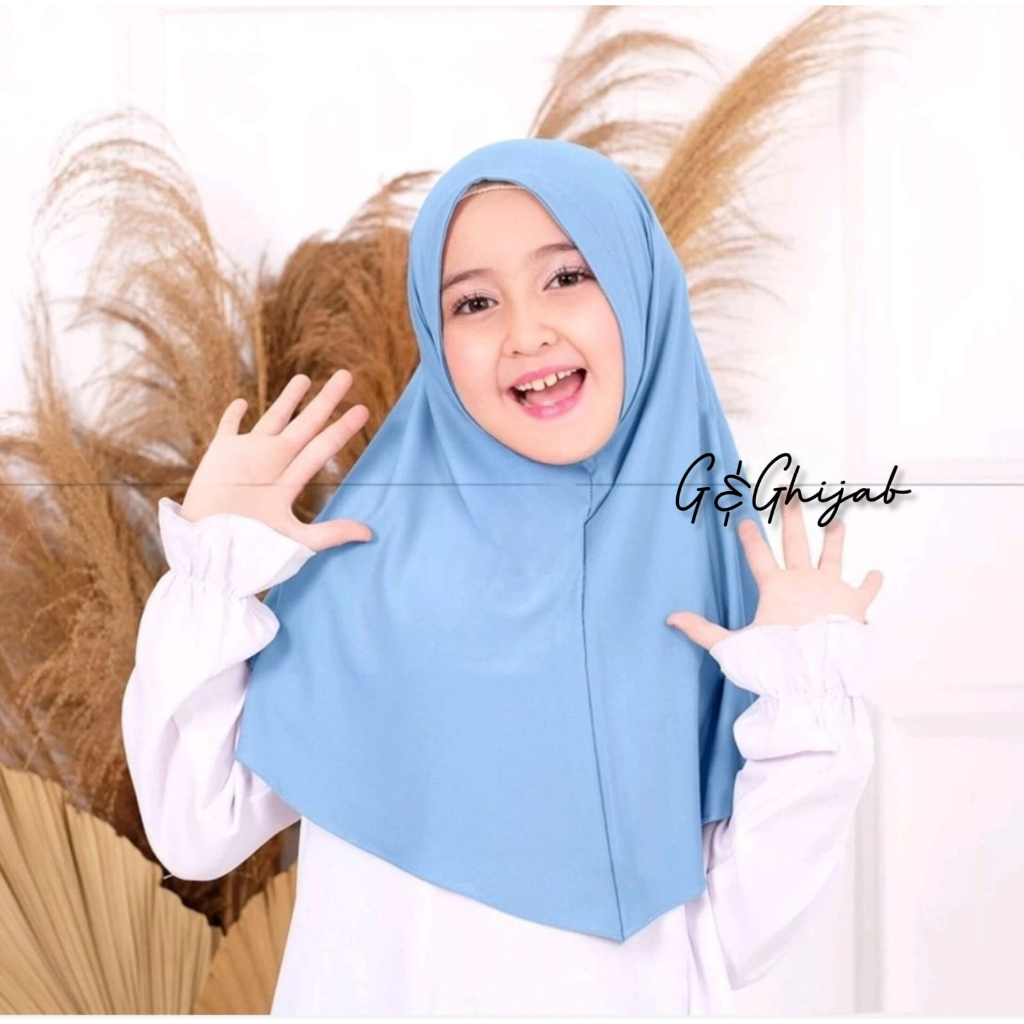 HIJAB INSTAN MALAY REMAJA | KERUDUNG INSTAN MALAY REMAJA JERSEY PREMIUM 6 - 13 TAHUN