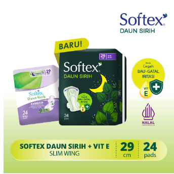 Softex Daun Sirih Wing dan Non Wing 23 cm / 29 cm / 36 cm