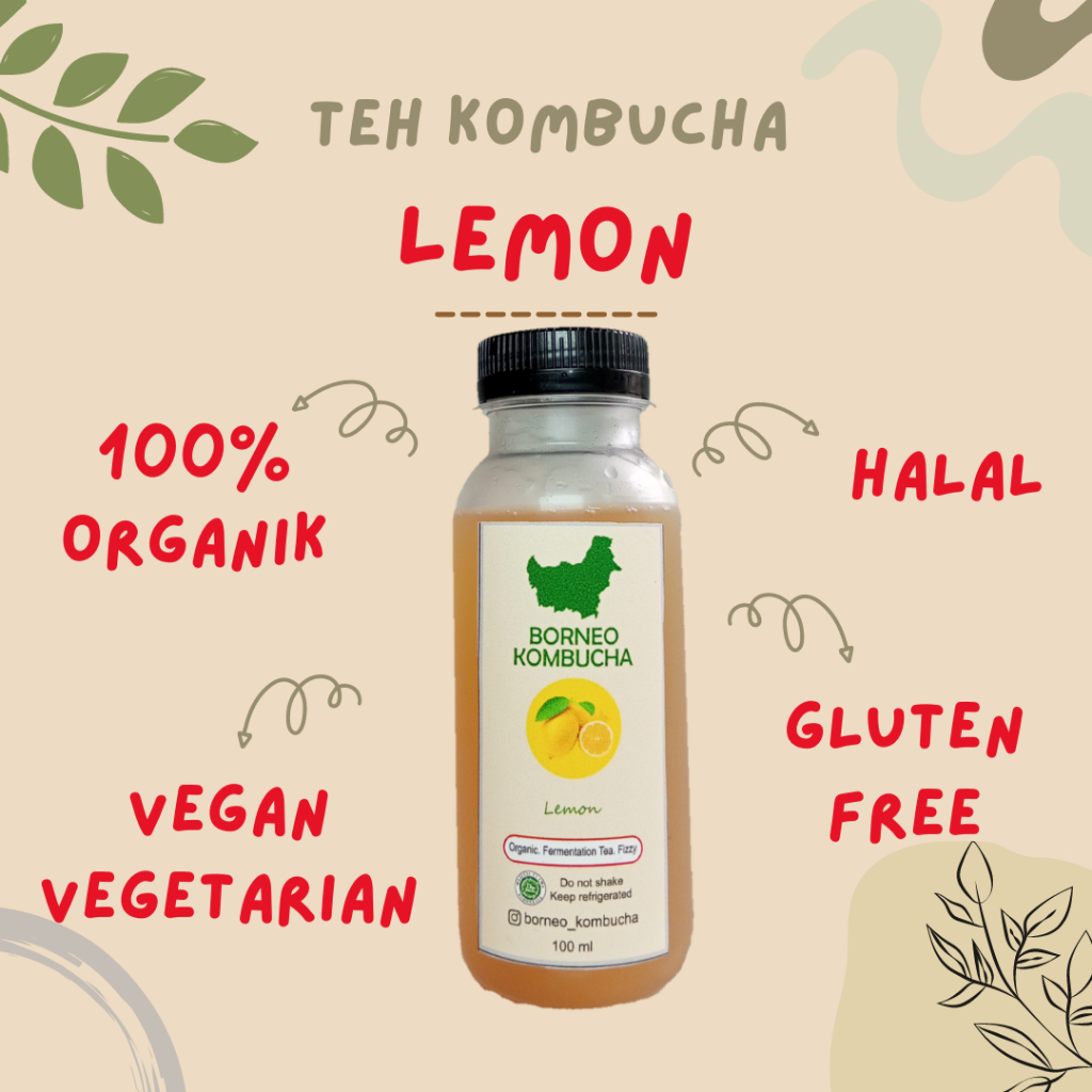 

BORNEO KOMBUCHA LEMON ORGANIK HALAL 100 mL