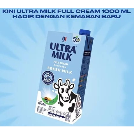 Susu UHT Ultra Milk 1 Liter ltr lt L / 1ltr / 1lt / 1000 ml / 1000ml