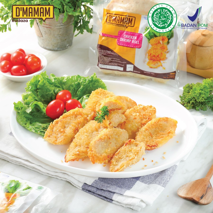 

D'MAMAM Chicken Shrimp Roll NO MSG, HALAL, BPOM 250gr-JktBar
